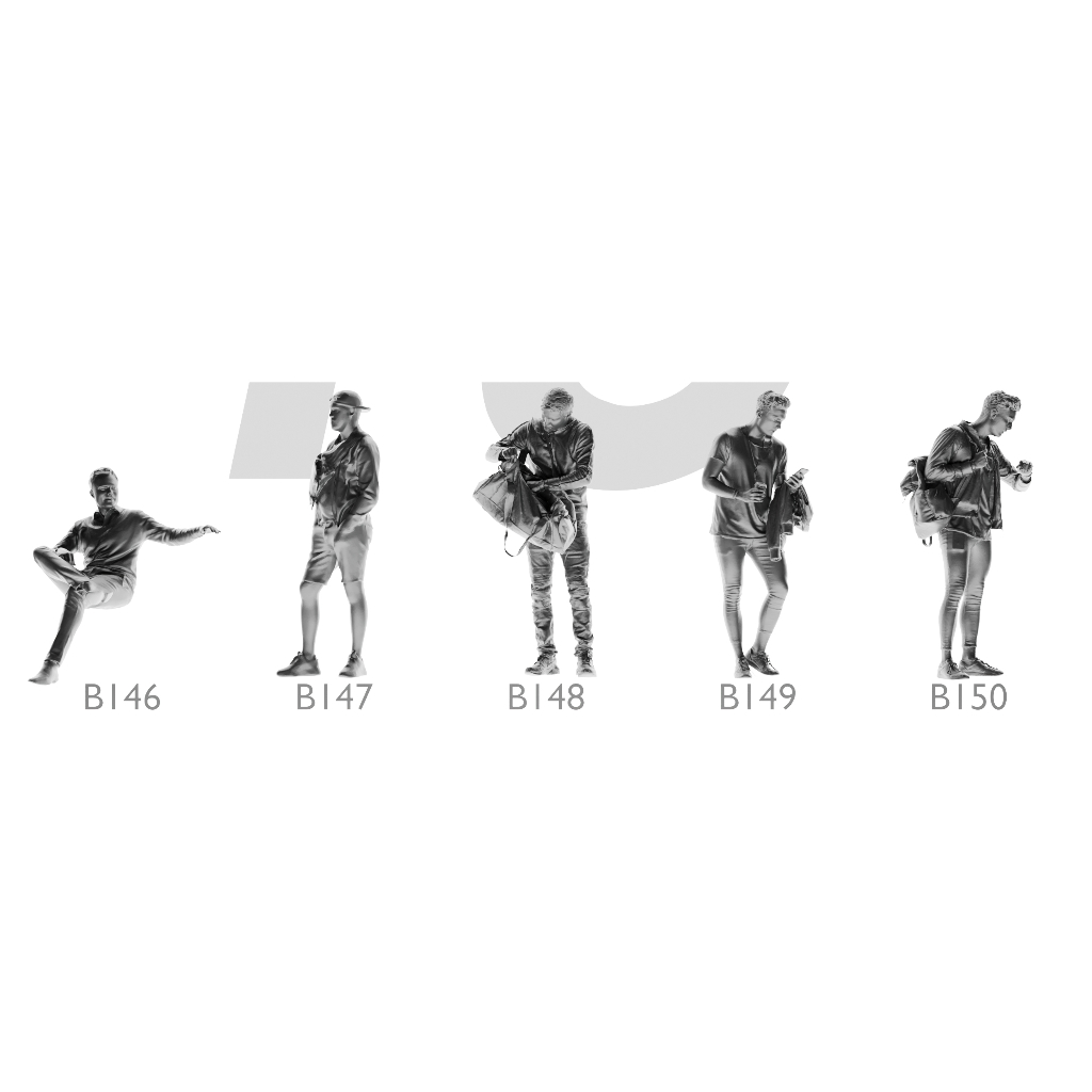 MÔ HÌNH FIGURE 1/64 MÃ SỐ 136 - 150 PHÔI CHƯA SƠN