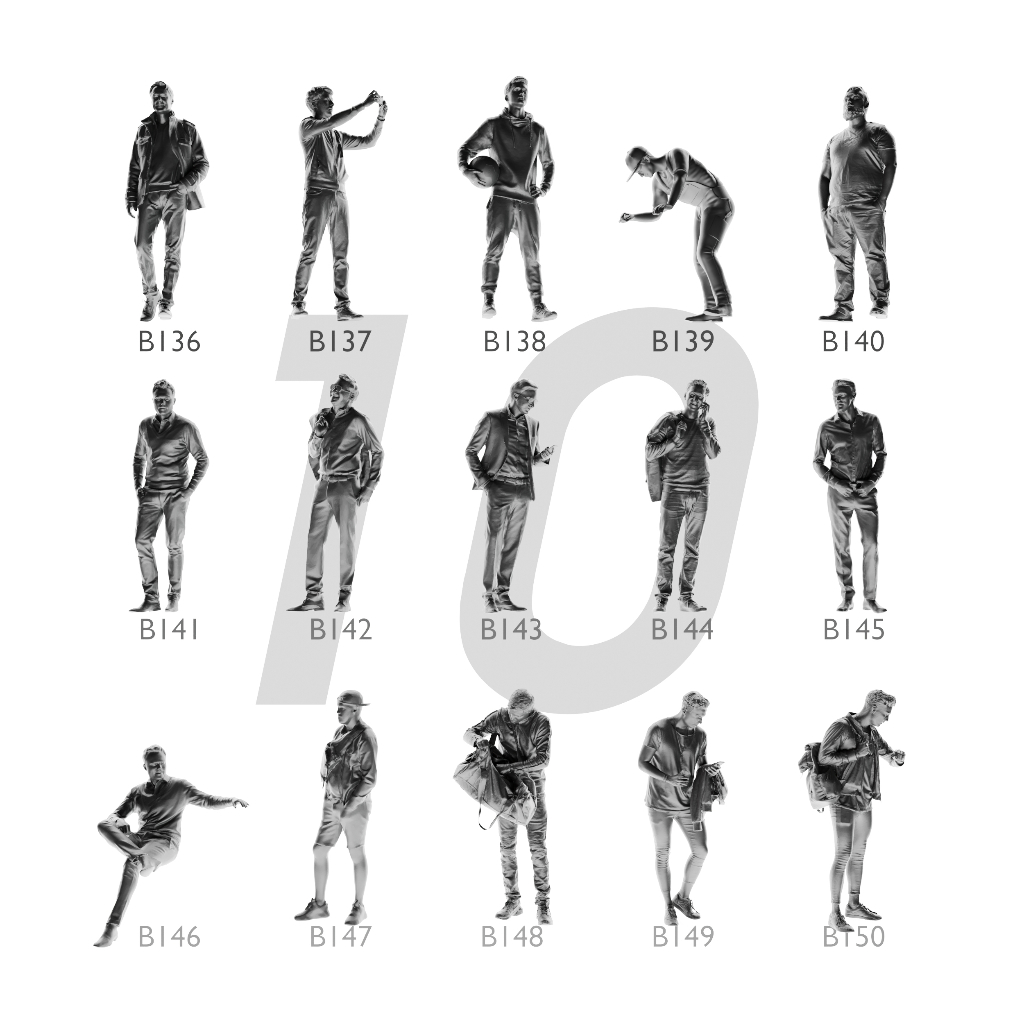 MÔ HÌNH FIGURE 1/64 MÃ SỐ 136 - 150 PHÔI CHƯA SƠN