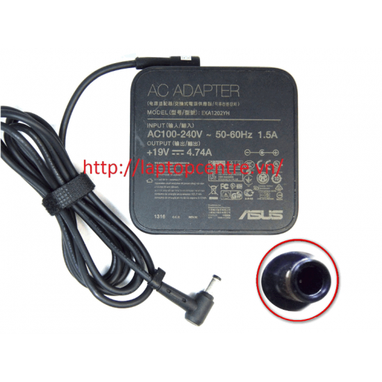 SẠC ORG + ASUS 90W 19V 4.7A CHÂN KIM NHỎ 4.5*3.0 HÌNH VUÔNG