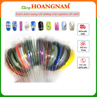 Sét gồm 01 cuộn dây kim tuyến gắn móng làm nail mi shop Hoangnam