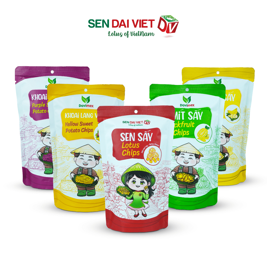 [Combo Tiết Kiệm] Combo Sấy, ĐV- Sen Đại Việt- 5 Gói 245g