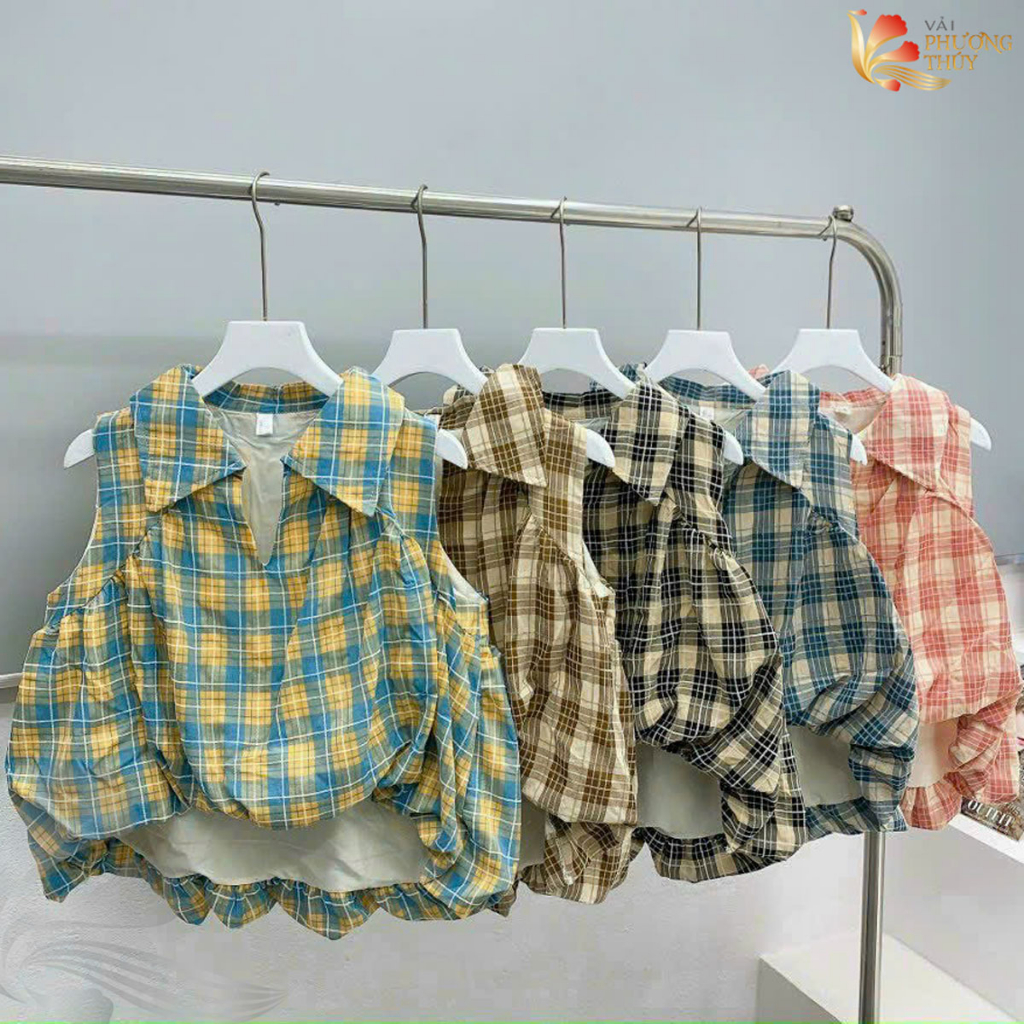 Vải thô Cotton Phượng Thúy dày dặn may đồ bộ, đầm váy, ga giường gối họa tiết hoa nhí lập thể khổ 1m45