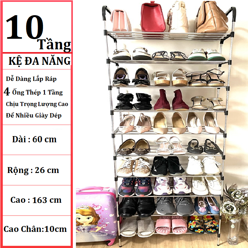 Kệ để giày dép, giá đựng giày dép đa năng thông minh, giá kệ để giày dép lắp ráp 6 tầng 7 tầng 8 tầng giadunghana_store