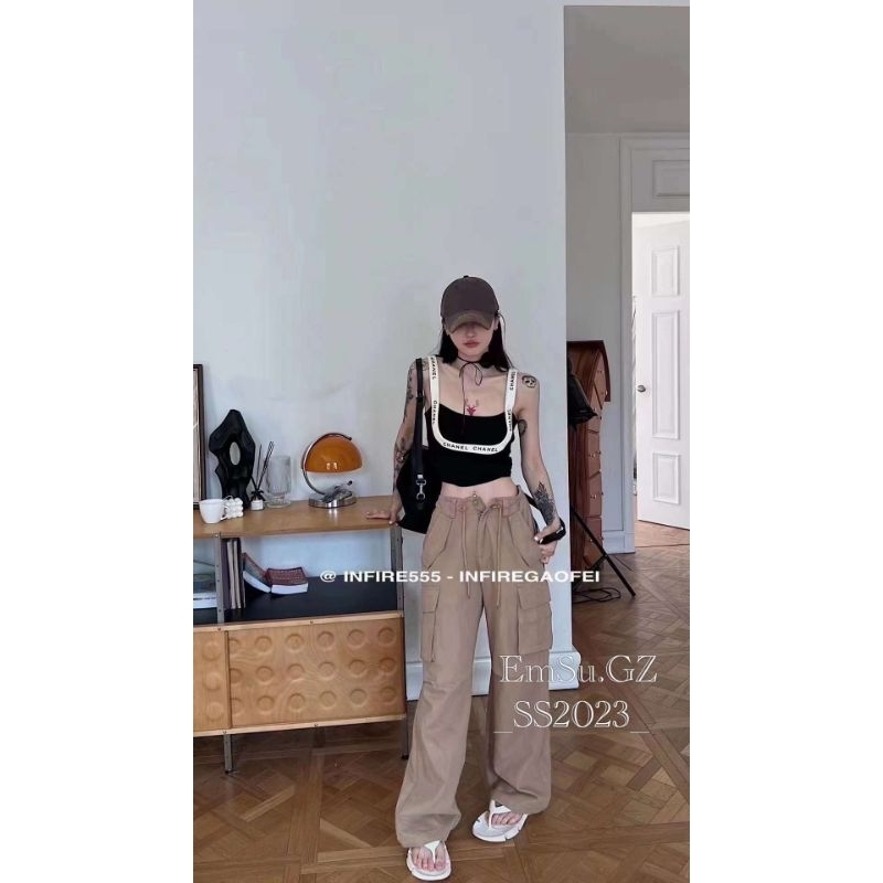 Áo thun dây chữ C hàng QC