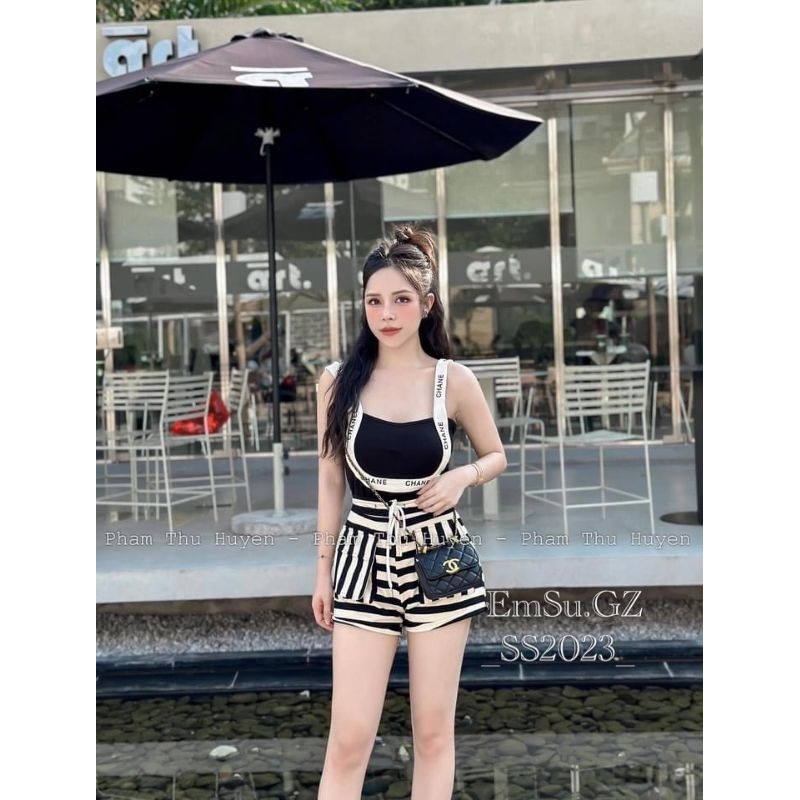 Áo thun dây chữ C hàng QC