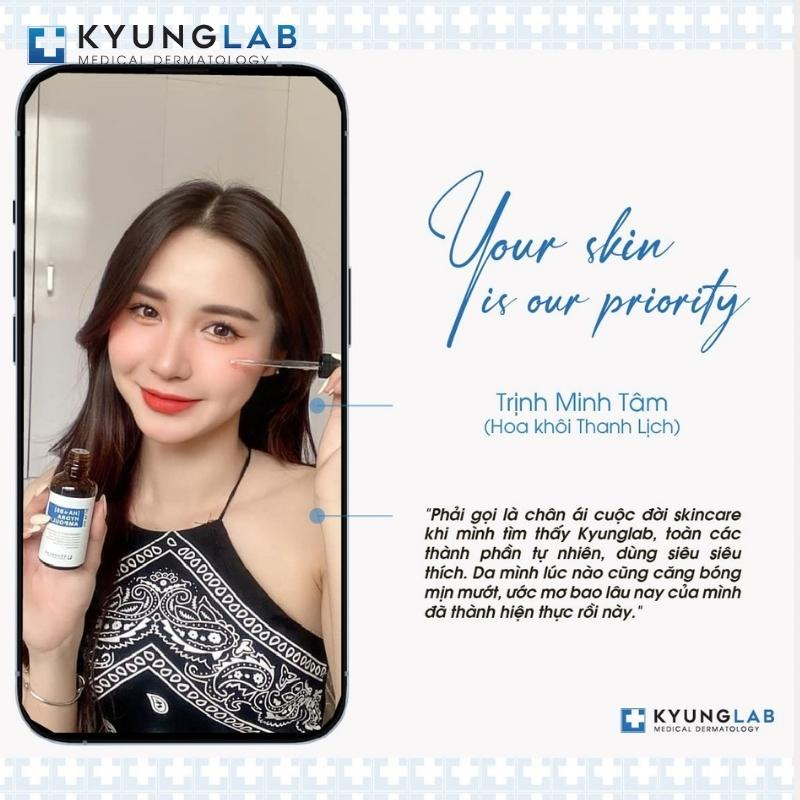 Serum HA+B5 Kyung Lab giúp căng bóng da tức thì cải thiện tình trạng da khô, bóng tróc, làm đều màu da