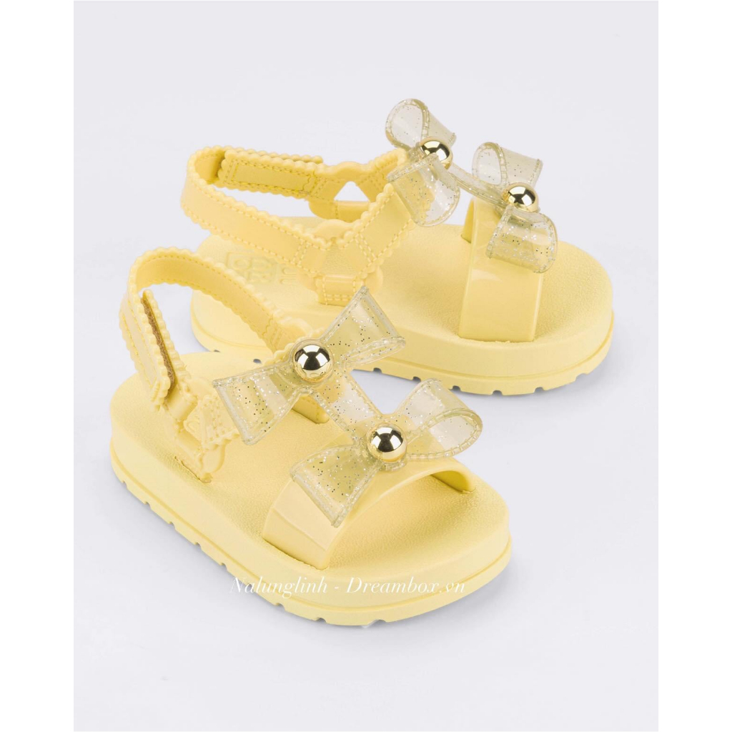 Sandal Zaxy nơ kép vàng