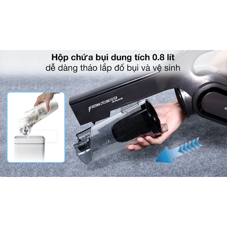 Máy hút bụi cầm tay Deerma DX118C  / DX700S Đen/ DX700 Trắng