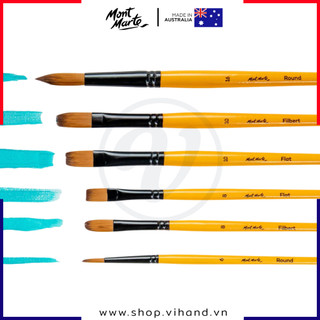 Cọ vẽ màu acrylic Mont Marte Gallery Series Brush Acrylic chuyên dụng cho người mới tập vẽ