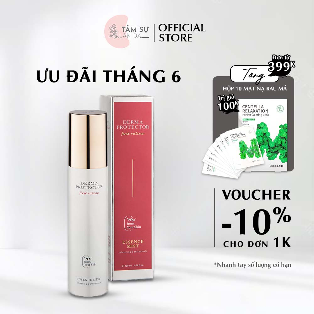 Xịt Khoáng Mờ Nám Tàn Nhang Dưỡng Da Căng Bóng Derma Protector Essence Mist 120ml FROM YOUR SKIN