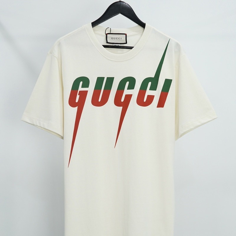 Áo Phông Tay Lỡ Gucci Tia Sét - Áo Thun Nam Nữ Gucci Tia Sét Form Rộng Siêu Đẹp Chào Hè 2023