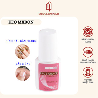 Keo mxbon nail, Keo dán móng giả - đính đá nail chính hãng siêu chắc - chai 7g