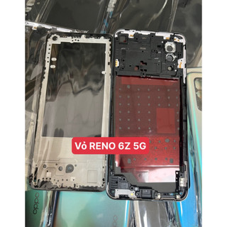Bộ vỏ oppo reno 6z 5g zin full khay sim kính camera sẵn 2 màu xanh / đen