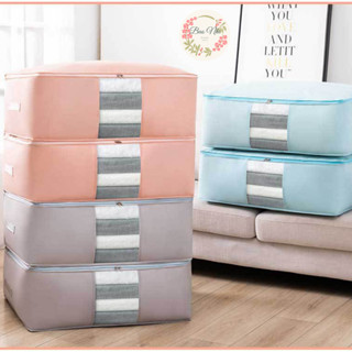 Túi Vải Đựng Quần Áo Chăn Màn Ga Gối Hàng Loại 1 Dày Dặn, Túi Vải Để Đồ Size Lớn Tiết Kiệm Diện Tích 88400 Bảo Nhi