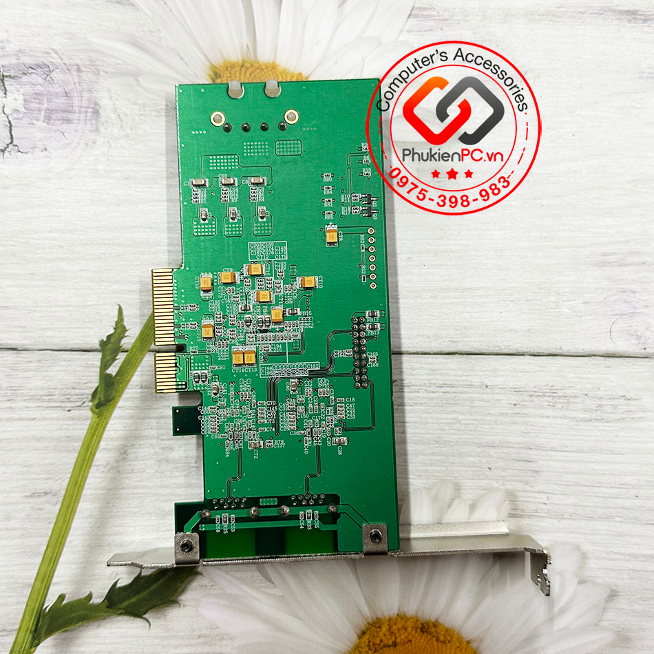 Card PCI-E 4x GEN2 ra 2 USB 3.0 5Gb/s chip Ti TUSB7320. Mở rộng 2 cổng USB cho máy tính PC kết nối USB Flash máy in scan