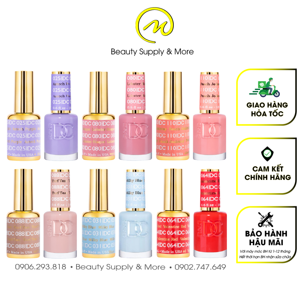 SƠN MÓNG TAY DND-DC USA 🇺🇸 CHÍNH HÃNG (1 SET GỒM: 1 SƠN THƯỜNG + 1 SƠN GEL) | 3