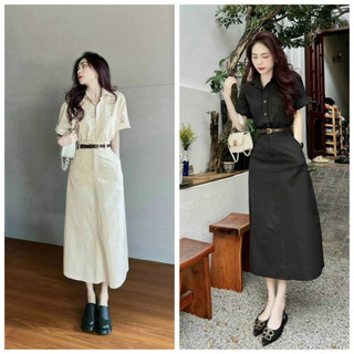 Set Chân Váy Kaki 3 Món Thanh Lịch Công Sở Basic Cho Nàng Ưa Thích Sự Tối Giản