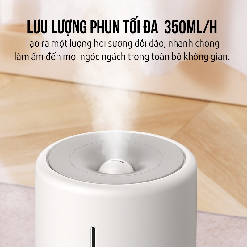 Máy tạo ẩm deerma F628S diệt khuẩn, xông tinh dầu, bù ẩm không khí chính hãng - AH002