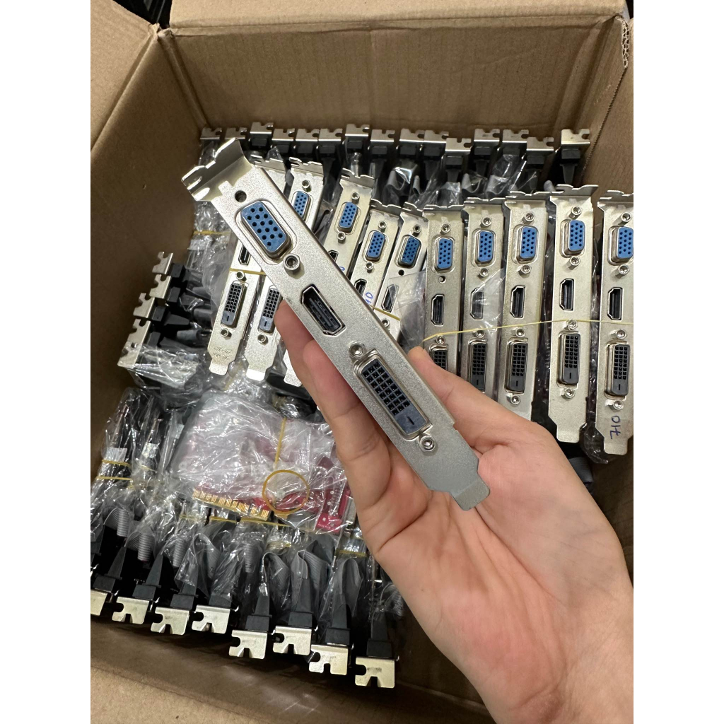 Card màn hình rời bo lùn cho máy bộ GT 710, GT 730 2GB hàng tháo máy bộ như mới độ phân giải 4K