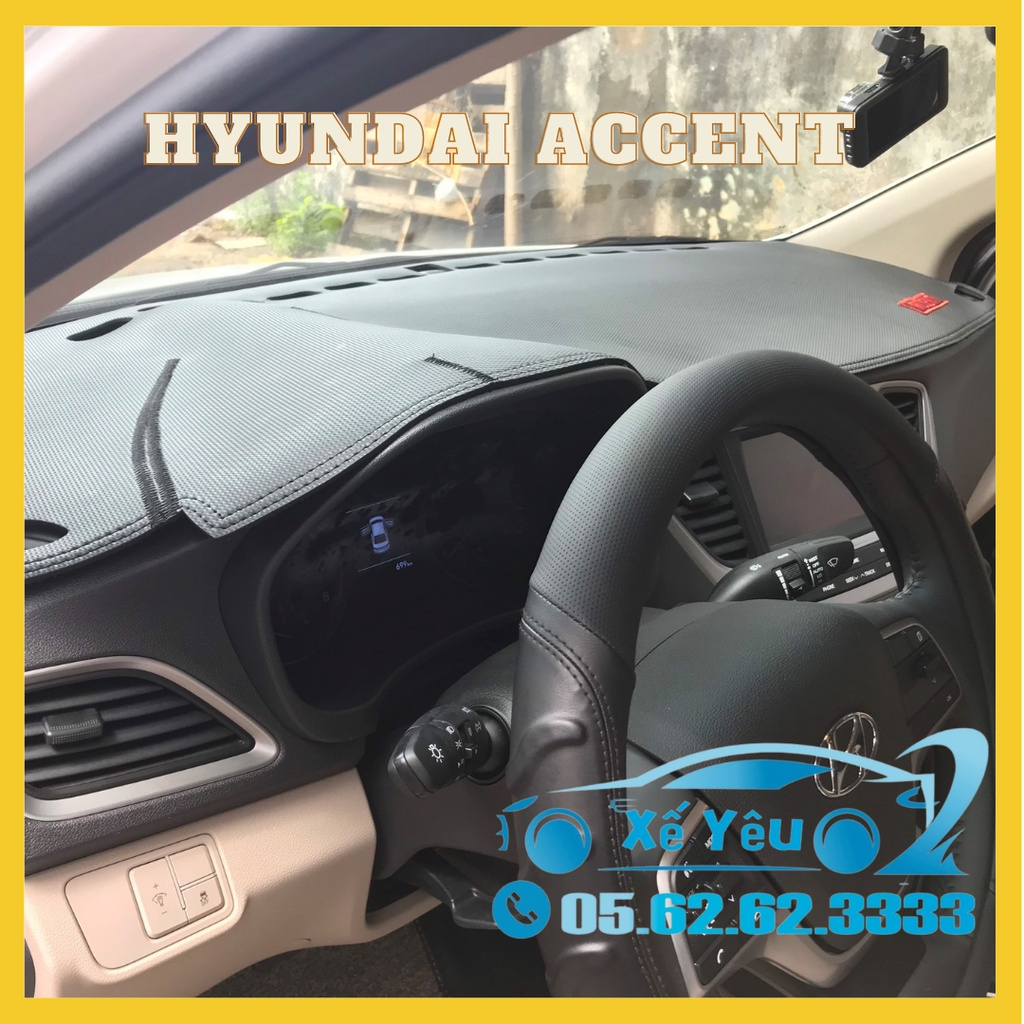 Hyundai ACCENT - Thảm Taplo Chống Nóng Hyundai ACCENT, đủ mẫu mã, hàng chất lượng tốt nhất