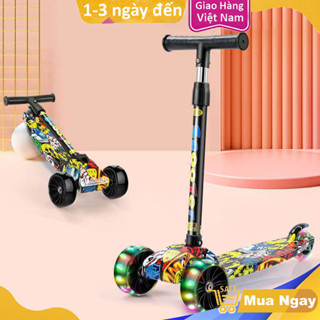  Xe Scooter Đa Năng Bánh Xe Phát Sáng Rèn Luyện Khả Năng Cân Bằng Cho Bé Chống Trượt Chịu Lực Tốt 