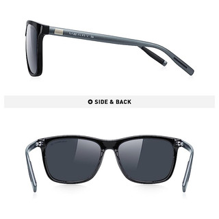 Kính Nam Merry Polarized Aluminum Black Grey