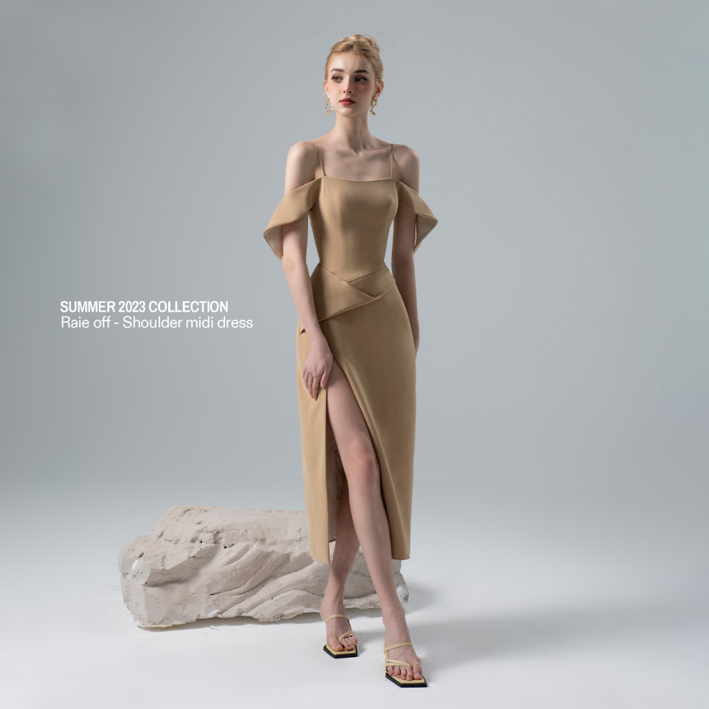 Váy Trễ Vai Xẻ CICI DRESS