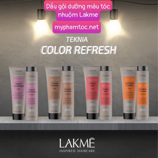 (CHÍNH HÃNG) Dầu gội bổ sung hạt màu cho tóc nhuộm Lakme Teknia Shampoo Refresh 30ml-300ml New