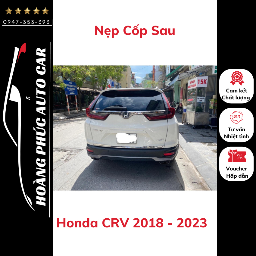 Nẹp Cốp Sau CRV Trang Trí Cốp Sau Honda CRV 2018 2019 2022 2023