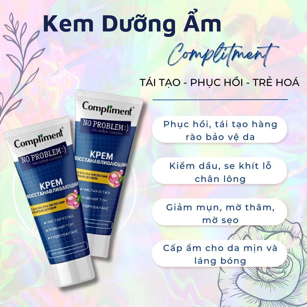 Kem Dưỡng Compliment No problem AHA-BHA-PHA Phục Hồi, Tái Tạo Da Dầu Mụn 50ml