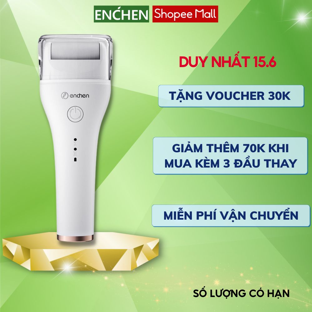 Máy chà gót chân, mài gót chân Enchen Rock/EMJ001 tẩy tế bào ch.ết làm mềm sáng gót chân chuyên dụng tại nhà