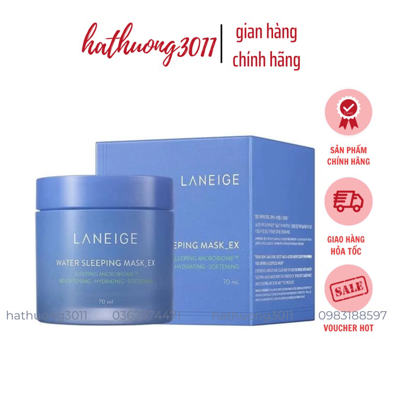 Mặt Nạ Ngủ Dưỡng Ẩm Laneige Water Sleeping Mask EX 70ml