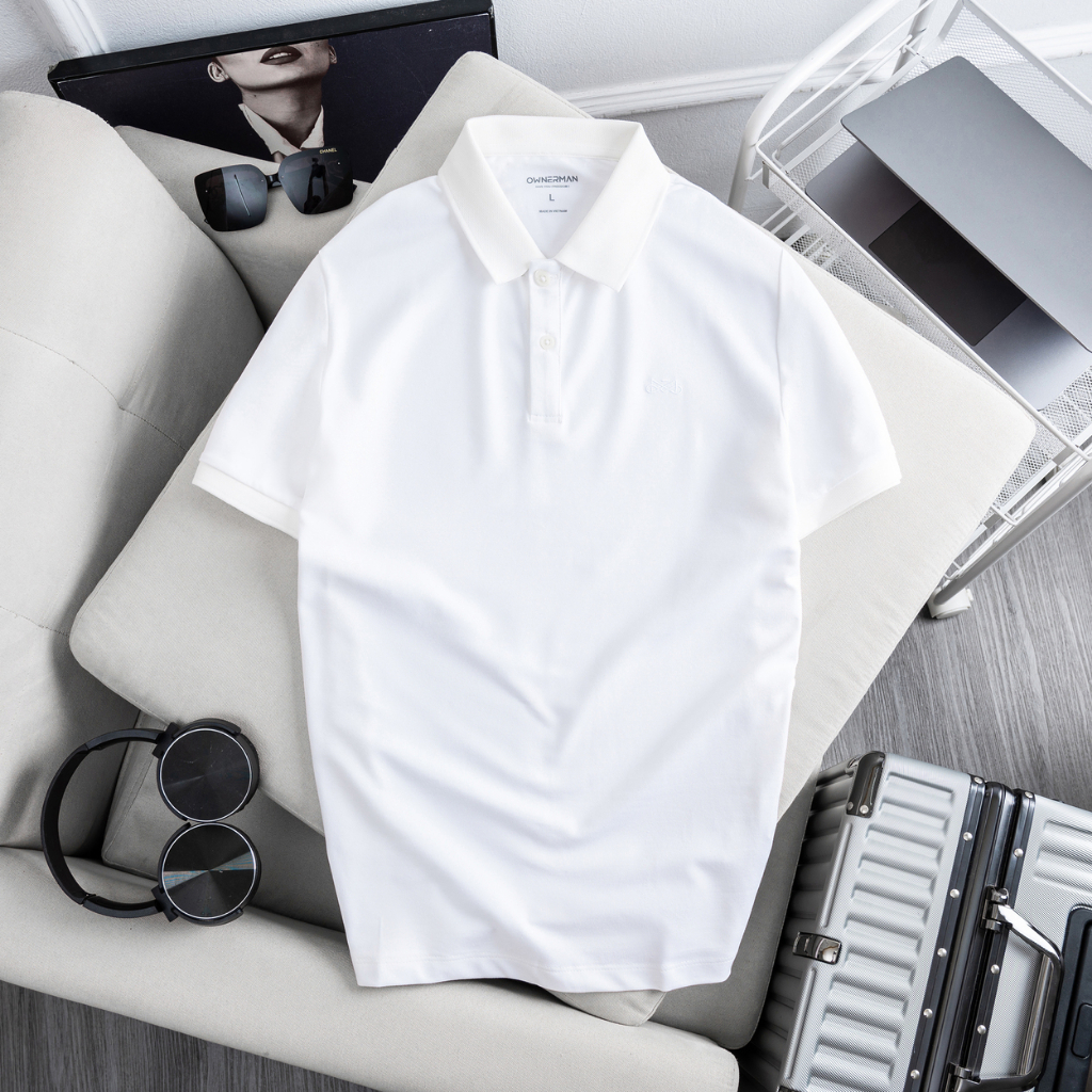 Áo polo nam Basic OWNERMAN áo phông nam áo thun nam áo cộc tay chuẩn form Slim vải cotton CVC cao cấp co dãn thoáng mát