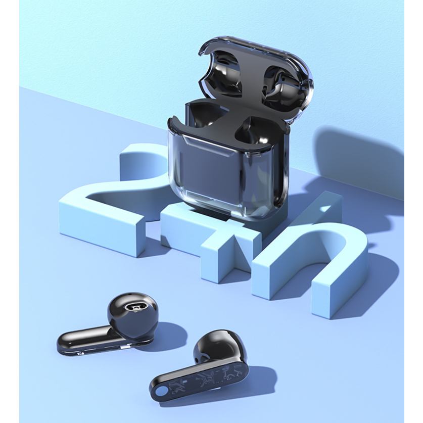 Tai nghe không dây TM10 TWS Trong Suốt Chất Lượng Cao , Chip 5.3 , Có Mic Đàm Thoại , Bảo Hành 12 Tháng