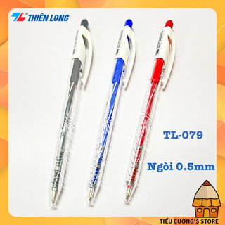  ✒️ Bút Bi Thiên Long TL-079 màu xanh - đỏ - đen bán chạy trong giới học sinh 