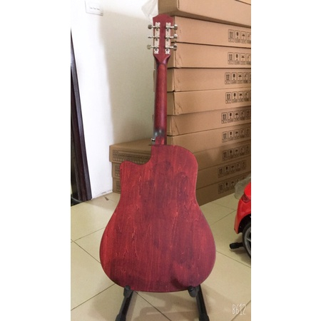 Đàn guitar Acoustic gỗ tốt màu đen, màu gỗ Diduo/HT- Tặng full 12 phụ kiện+ bao+ sách hướng dẫn