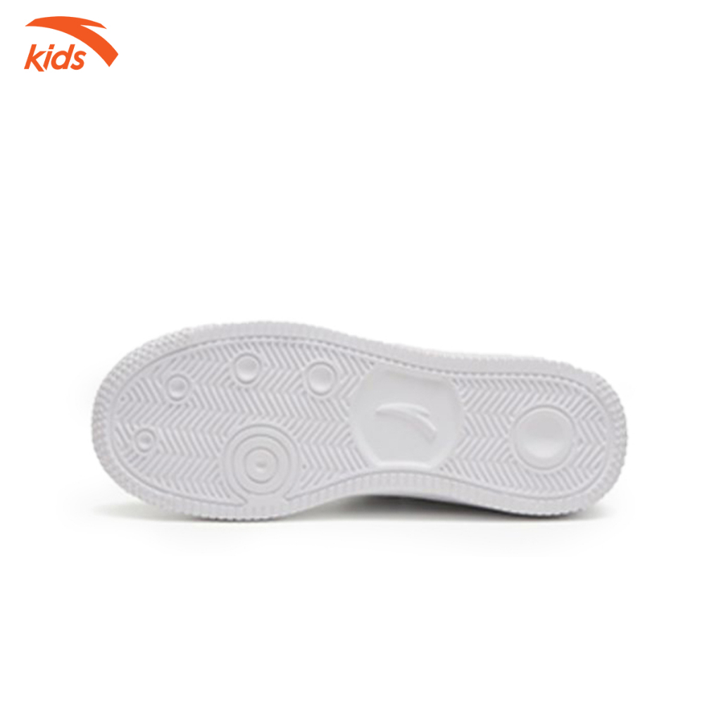 Giày đế bằng bé gái Anta Kids kiểu dáng đường phố năng động, quai dán tiện lợi 322318007-2