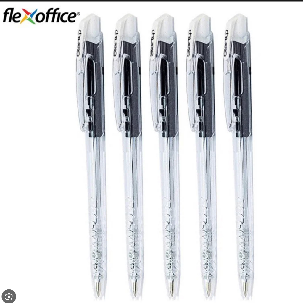 HỘP 20 cây bút bi bấm Startup 𝑻𝒉𝒊𝒆̂𝒏 𝑳𝒐𝒏𝒈 Flexoffice 0.5mm FO-039/VN - ByLy Store