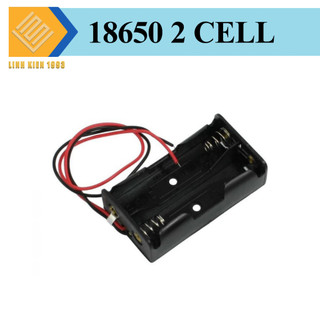 Đế 2 pin 18650 mắt nối tiếp có dây điện