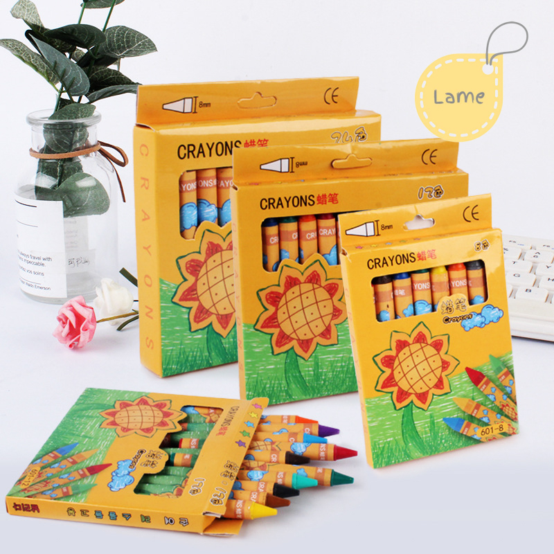 Hộp sáp màu hoa hướng dương 8/12/24 an toàn cho bé LAME STORE
