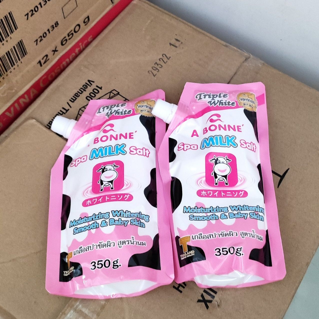 Muối Tắm Sữa Bò Tẩy Tế Bào Chết A Bonne Spa Milk Salt Thái Lan 350gr