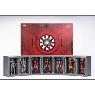    Hàng oder  Combo 7 mô hình Iron Man Kèm Hall of Armor Mk1-Mk7 ZD Toys Chính Hãng 4 inh 