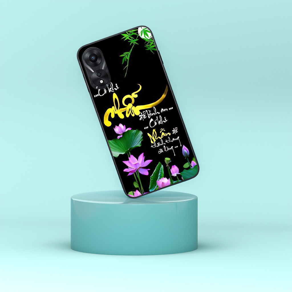 Ốp Oppo A58 / A78 / A1 5G / A98 5G hình thư pháp tâm an vạn sự an