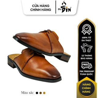 Free ship 3 quà tặng / giày lười nam sapo bằng da mr.din sp02