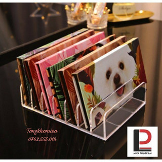 Giá acrylic để phấn mắt, khay mica đựng mỹ phẩm