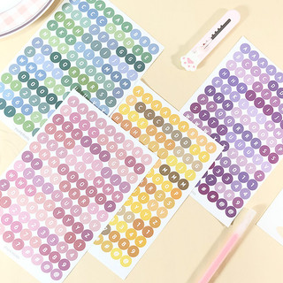 ✍mujicici✍Sticker chữ và số để trang trí sổ sách