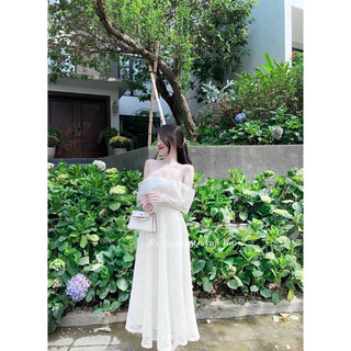 ĐẦM MAXI REN TRỄ VAI