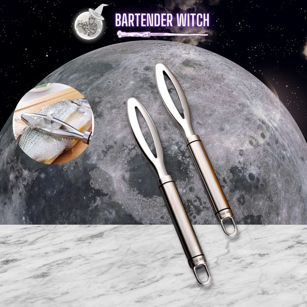 Dụng cụ đánh vảy cá bằng thép không gỉ tiện dụng trong nhà bếp - Bartender Witch