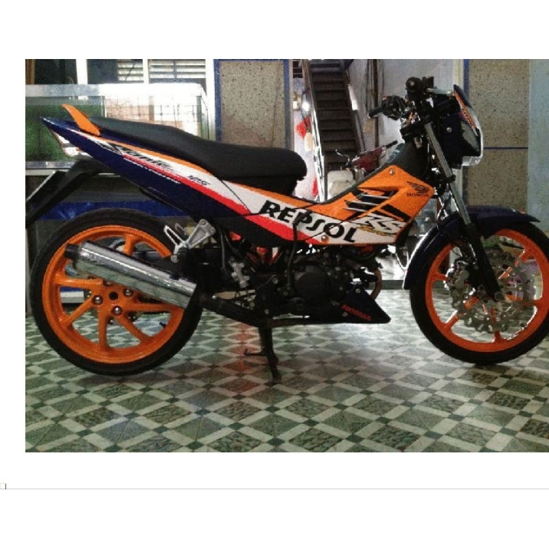 Tem xe Sonic-Mẫu tem rời Repsol cam-Tem rời 3 lớp không bay màu