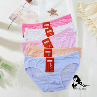 Combo 10 quần lót cotton nữ hàng thái siêu mịn co giãn tốt, quần lót free size nữ dưới 55kg mã 9976